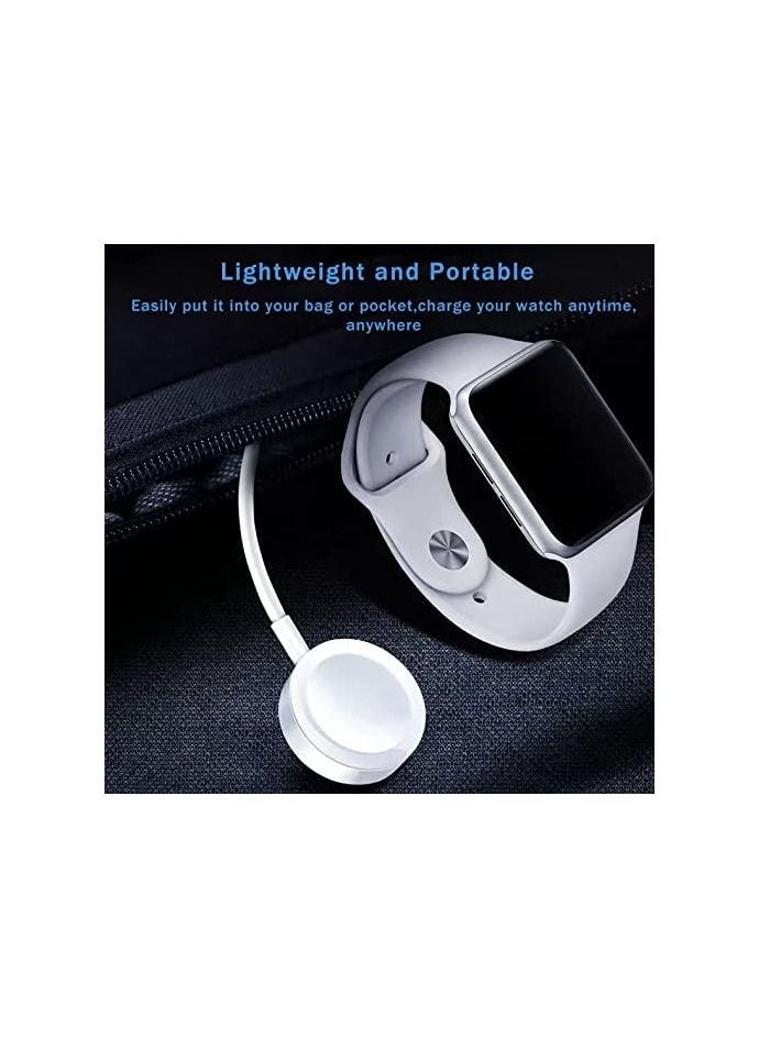شاحن ساعة iWatch كابل شحن مغناطيسي لاسلكي متوافق مع ساعة آبل سلسلة SE 7 6 5 4 3 2 1 - Image 2