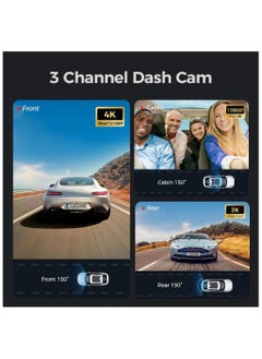 AZDOME Dash Cam Azdome M550 MAX Car 4K Dash Cam – with 64GB Memory  - Image 4
