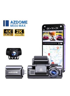 AZDOME Dash Cam Azdome M550 MAX Car 4K Dash Cam – with 64GB Memory  - Image 1