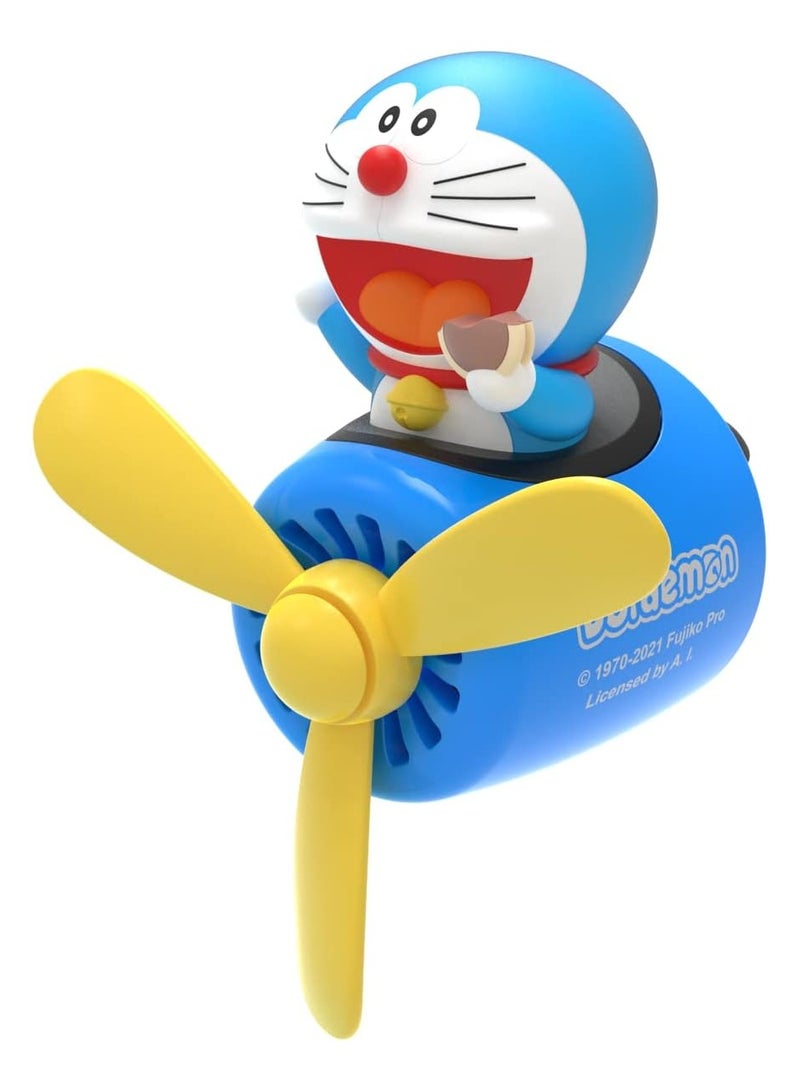 general Cartoon car air freshener, cute car diffuser rotating propeller vent freshener, creative car perfume decoration - Image 1