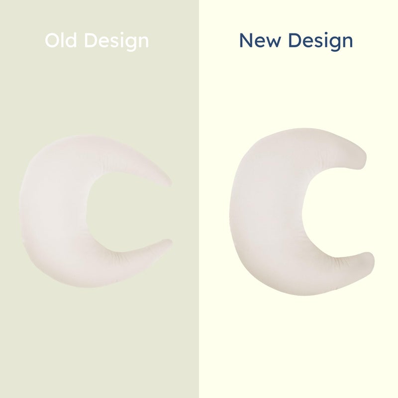 snuggle me Organic Nursing Pillow (New 2025 Design) | Bottle & Breastfeeding Pillow with Organic Cotton Cover & Fiberfill, Machine Washable Feeding Pillow, Newborn Essentials Must Haves (Natural) - v2 - Image 4