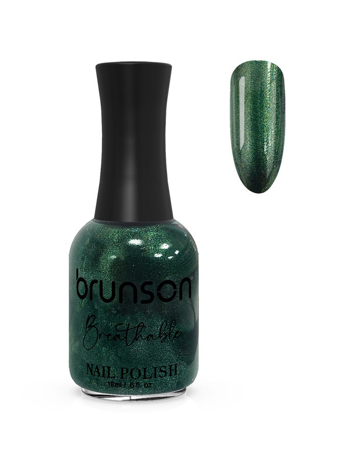 brunson Breathable Nail Polish Halal nail polish Wudu friendly Quick-Dry Vegan long lasting but easy peel off   18ml BH311