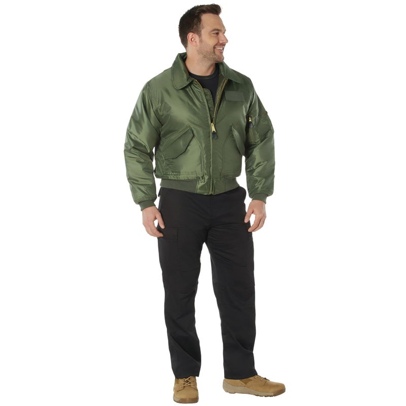 Rothco CWU-45P Flight Jacket - Iconic Bomber Style Jacket Cold Weather Coat (US, Alpha, Small, Regular, Regular, Sage Green) - Image 5