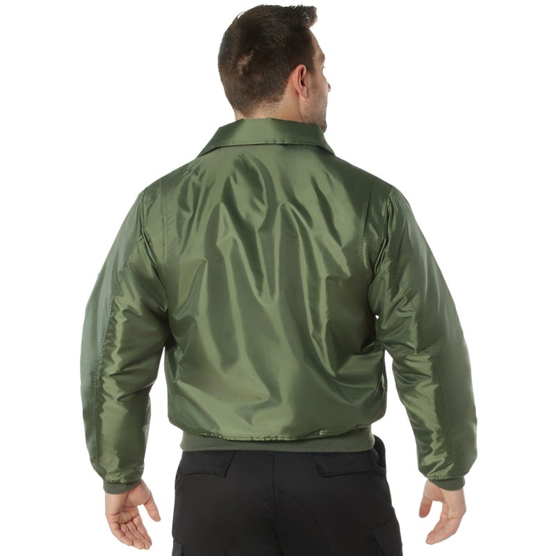 Rothco CWU-45P Flight Jacket - Iconic Bomber Style Jacket Cold Weather Coat (US, Alpha, Small, Regular, Regular, Sage Green) - Image 2