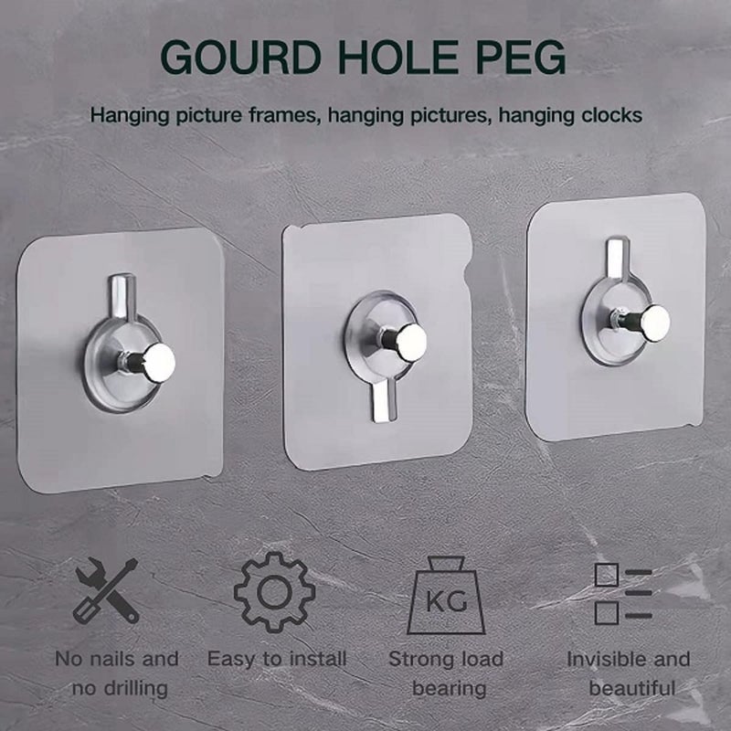 VONITY Photo Frame Wall Hanging Sticker Hooks Hooks for Wall Without Drilling Kitchen Decoration Items Hooks for Wall Nails for Wall Sticker Hooks for Walls Wall Hooks Adhesive Hooks 639856 - Image 2