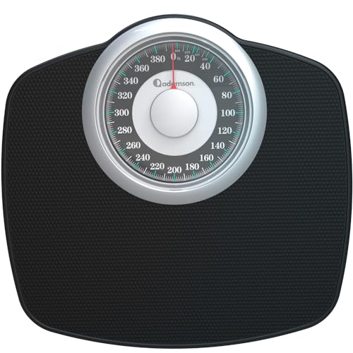 Adamson A25T Scales for Body Weight Up to 400 LB 53 Dial on 124 x 102 Platform AntiSkid Rubber Surface High Precision Bathroom Scale Analog Durable with 20Year Assurance - Image 2