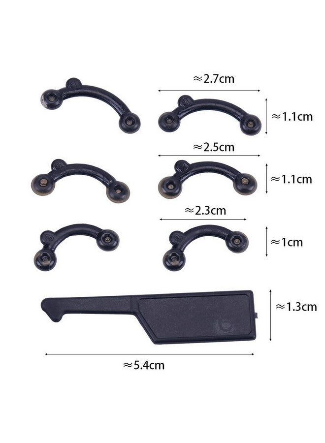 VANANA 6 Pairs Nose Lifting Shaper Inserts 3 Sizes Invisible Nose Lifter Soft Silicone No Pain Nose Up Corrector Beauty Tool Comfortable Easy Install Removable (Black & White) - Image 3