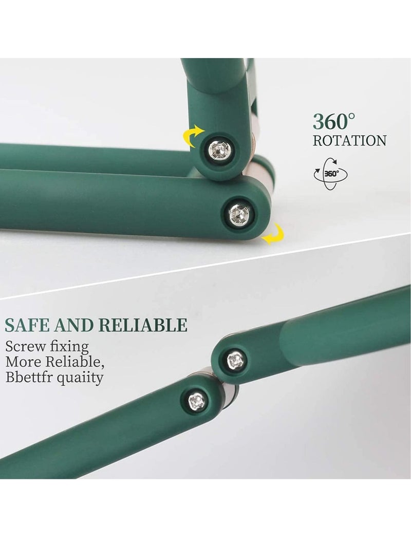 Captaintech Magnifying Hand Held Mirror, Double Side Folding Hand Mirror for Women with Adjustable Handle, Travel Table Desk Shaving Bathroom Cosmetic Mirrors Handheld Portable for Travel 1X 15X (Green) - Image 5