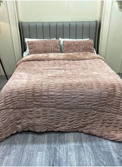 Family Bed quilt set Spanish fur 3 pieces size 220 x 240 cm model 1616 from Family Bed  - Image 2