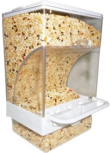 Smart Bird Feeder with Base Chamber White (10-7.5)-14.5 cm
