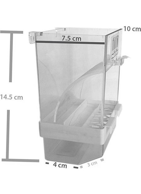 Smart Bird Feeder with Base Chamber White (10-7.5)-14.5 cm