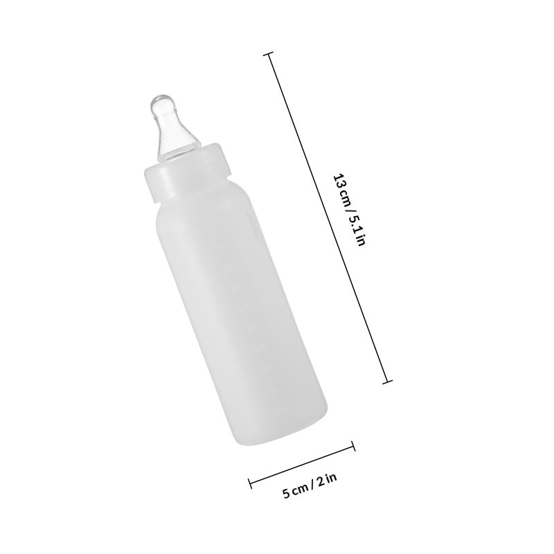 6Pcs 250ml Lamb Feeding Bottles Bottles Household Animal Feeder (White) - Image 2