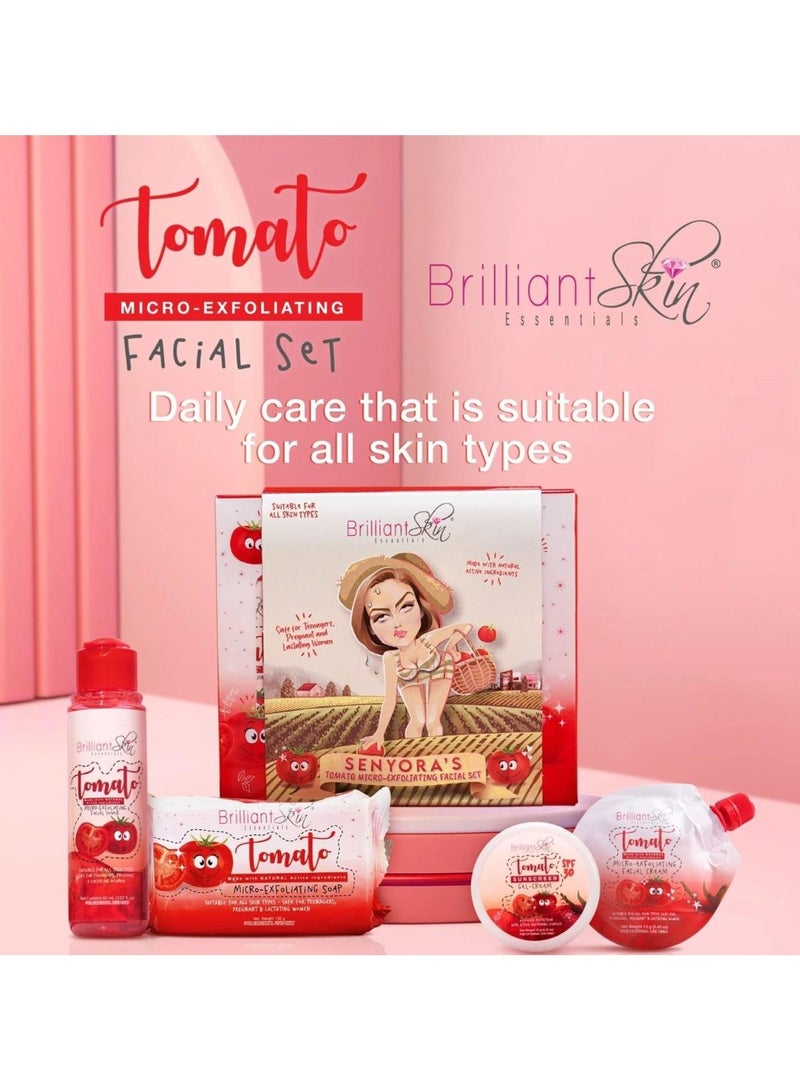 Brilliant Skin Brilliant micro-exfoliating facial set daily care that is suitable for all skin types
