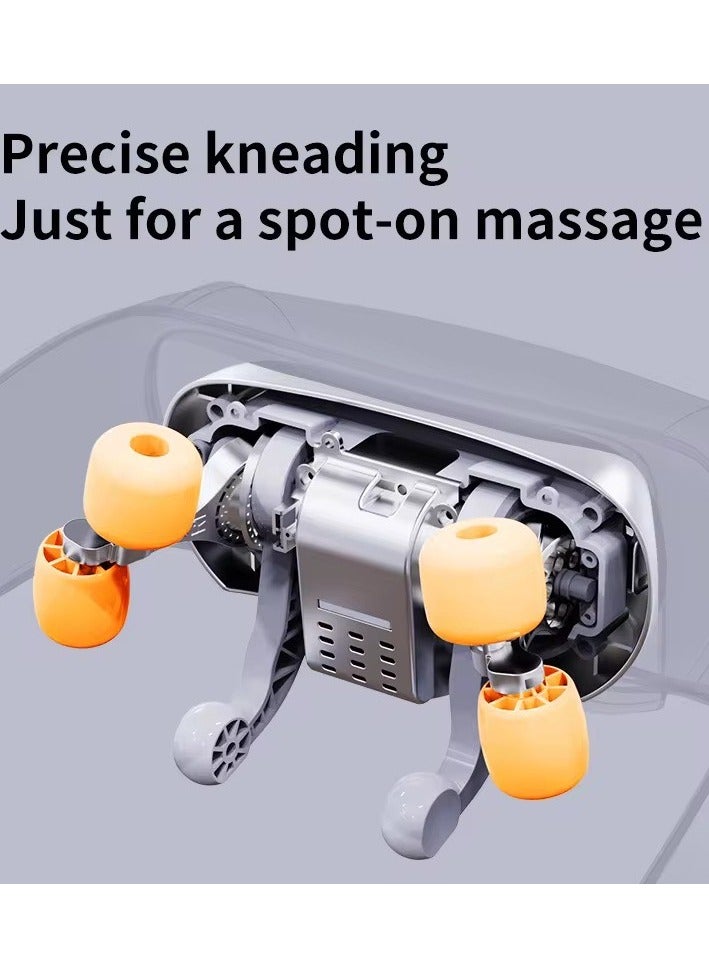 إسكدنيا وسادة تدليك للرقبة لتخفيف الام الانسجة لعميقة للرقبة والظهر والكتف والبطن والارجل مع الحرارة تعمل بالبطارية تدليك بالاهتزاز الكهربائي بتقنية ثلاثية الأبعاد - Image 4