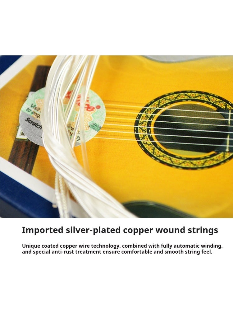 أليس أوتار جيتار أليس الكلاسيكي AC130، من 1 إلى 6 أوتار، مجموعة أوتار نايلون، أوتار جيتار - Image 2