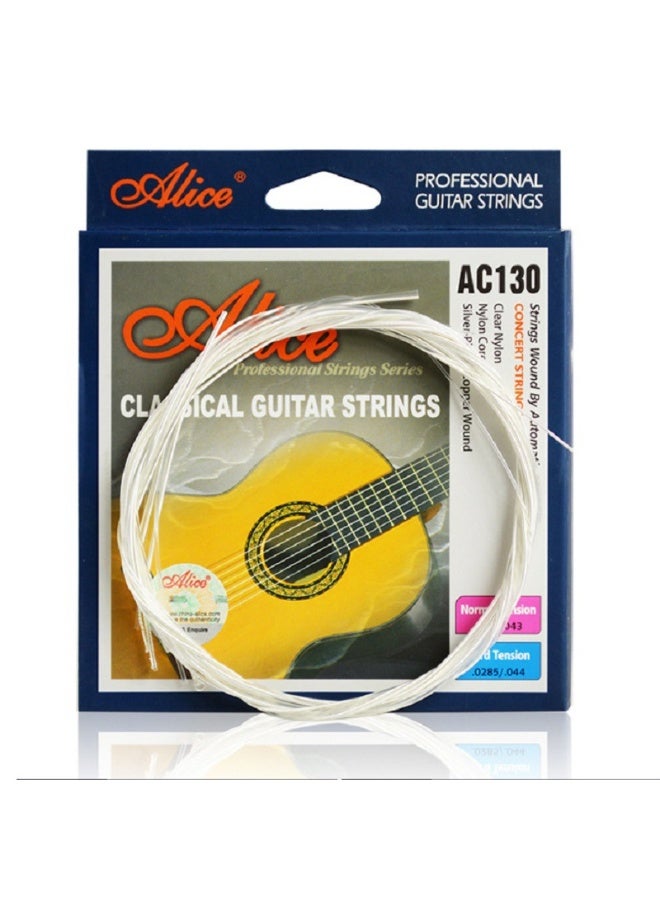أليس أوتار جيتار أليس الكلاسيكي AC130، من 1 إلى 6 أوتار، مجموعة أوتار نايلون، أوتار جيتار - Image 5