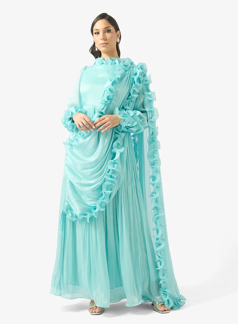 جولدن ابل Ruffle Design Maxi Dress