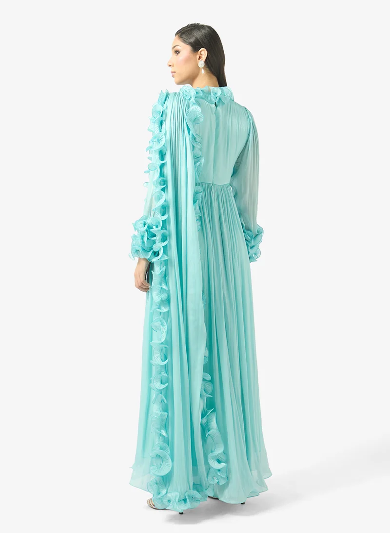 جولدن ابل Ruffle Design Maxi Dress