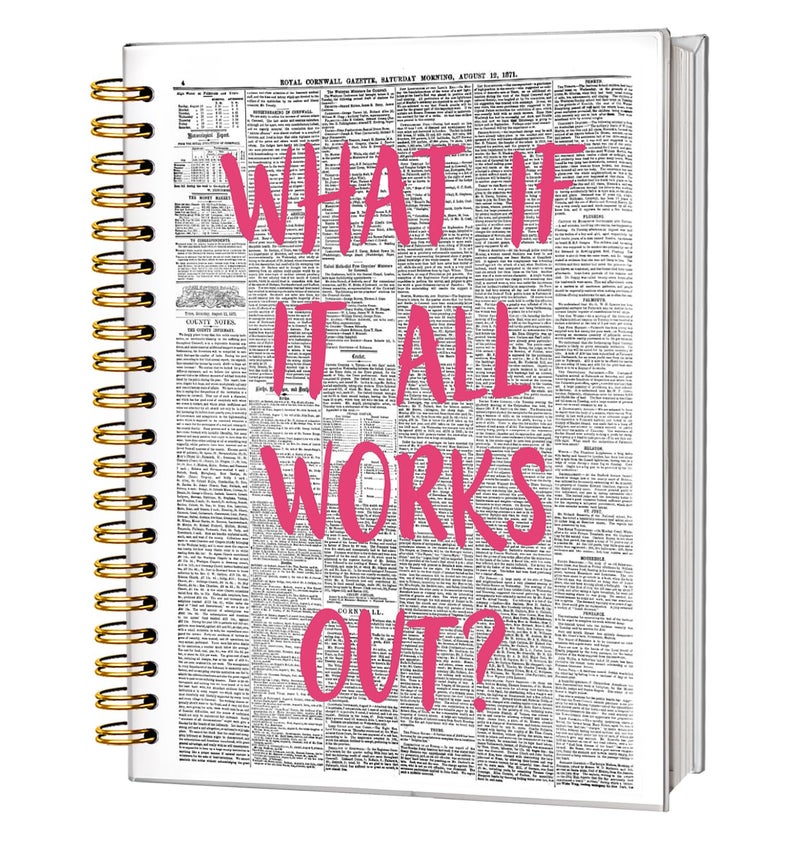 FLVGE Trendy Positive Affirming Notebook Journal, Cute Aesthetic Notebook for Teen Girls Women, Cute School Supplies-Preppy Stuff, Coquette Stuff Trendy Hardcover Spiral Notebook 5.5x8.3 - Image 1