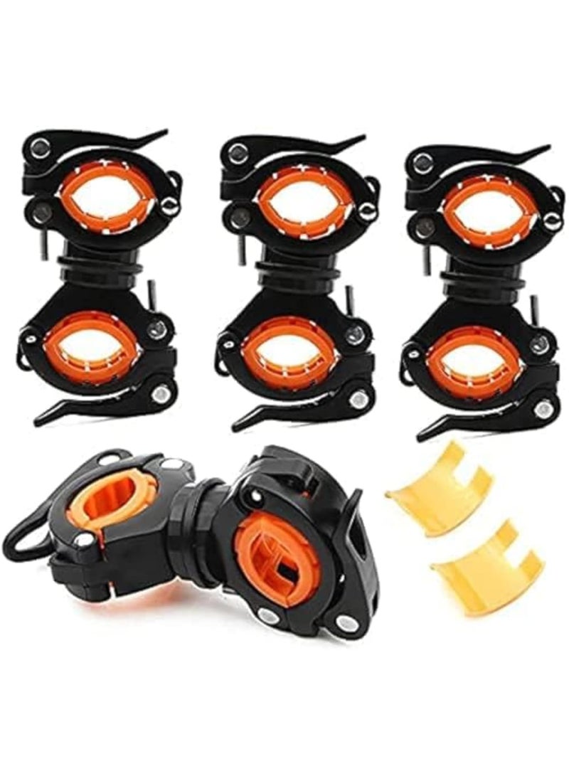 Luckam Light Up Your Path with Flashlight Holder - Pack of 4, 360 Degree Rotation, Bright LED Torches - Image 1