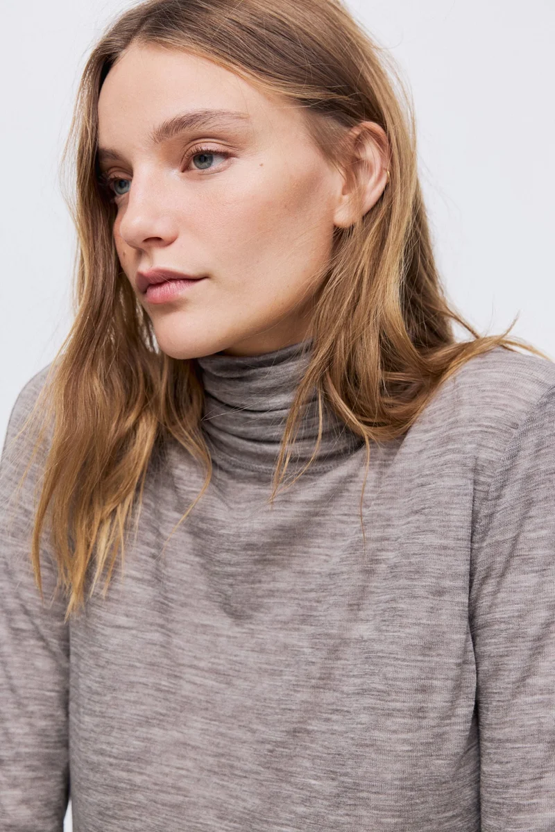 H&M Wool polo neck top