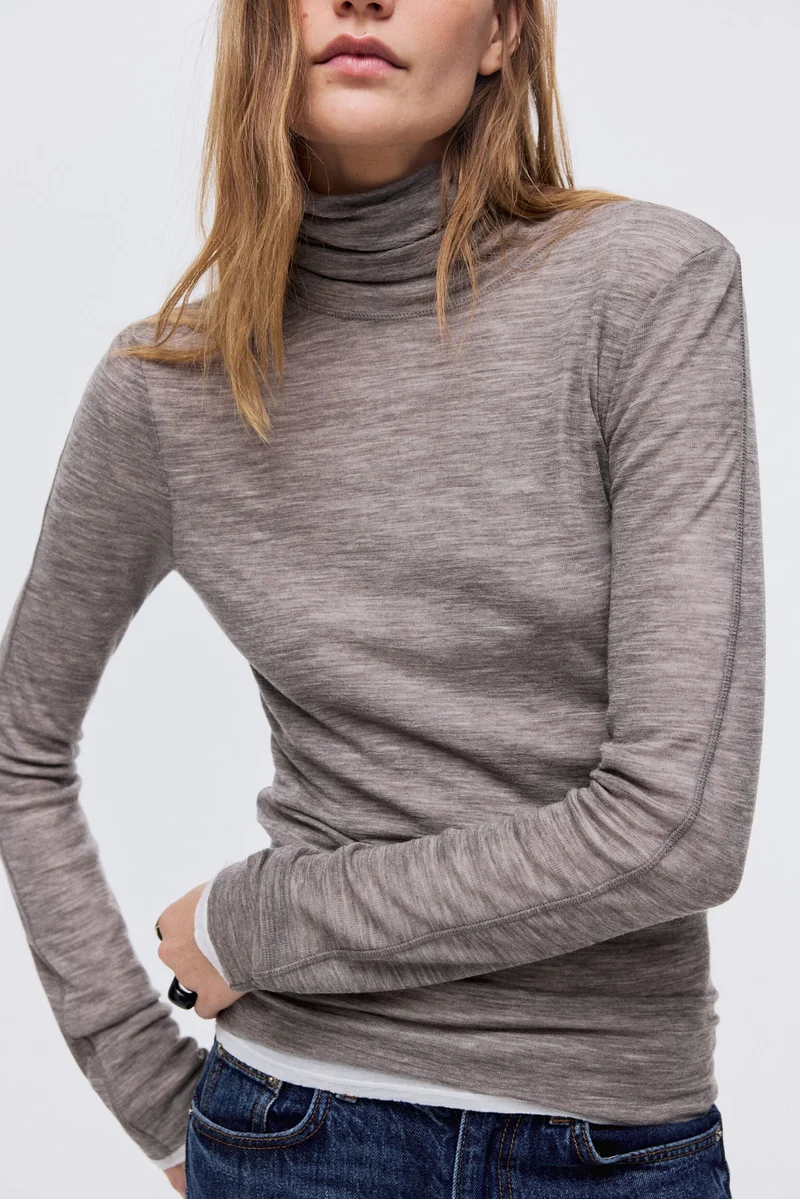 H&M Wool polo neck top