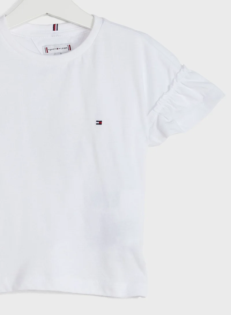 TOMMY HILFIGER Kids Ruffle T-Shirt