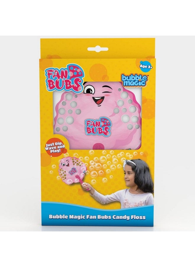 Bubble Magic Fan Bubs Candy Floss, Bubble Solution with Hand Fan for The Kids 3 Year and Above, Multicolor, FB50016 - Image 1