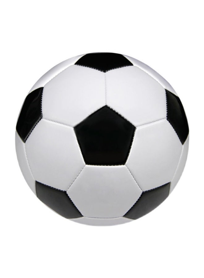 Soccer Ball Size 5 Classic White Black Thicker PU Tight Weaved Suitable for Youth Boy League Game Trainning Practice or Gift - Image 1