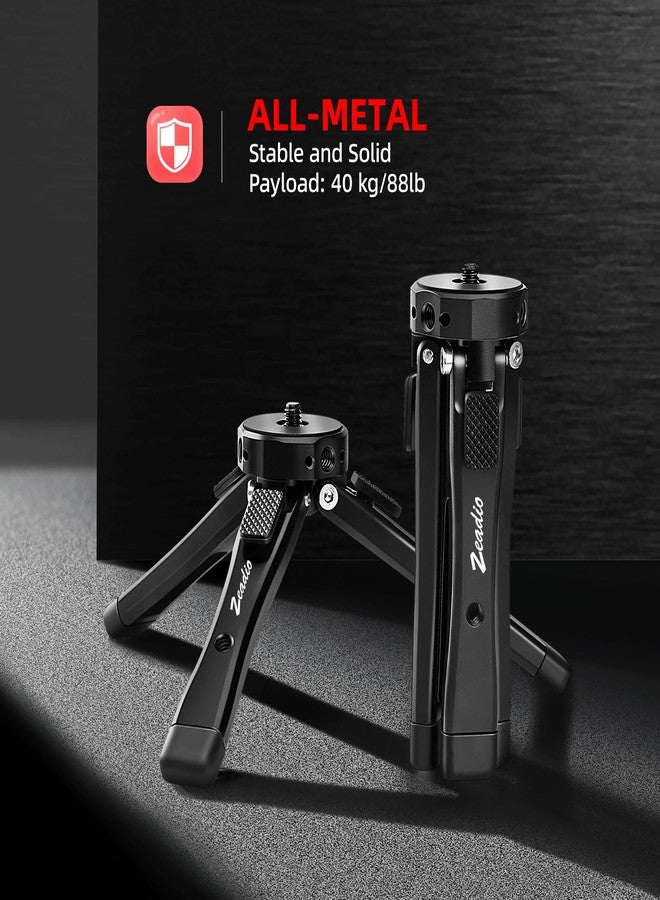 Zeadio Aluminium Alloy Adjustable Tripod, Adjustable Heights Desktop Tripod Stand, Fits for Smooth 4, Osmo Mobile, Ronin-S, Vimble 2, Gimbal Handle Grip Stabilizer and All Cameras - Image 2