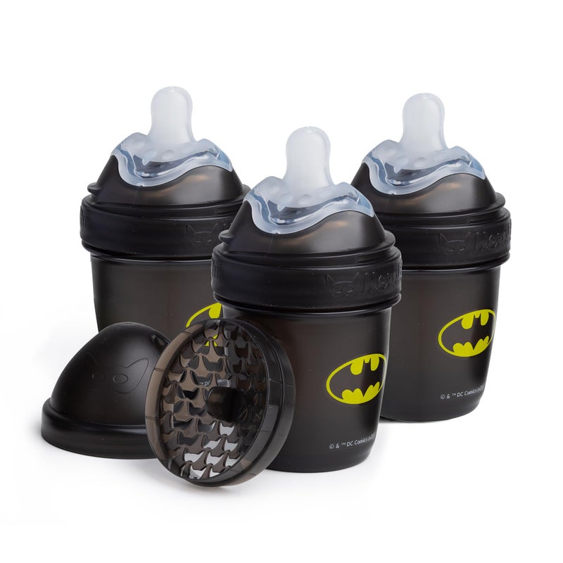 Batman DC Comics Herobility Double AntiColic Baby Bottles 5 fl oz140ml 3Pack