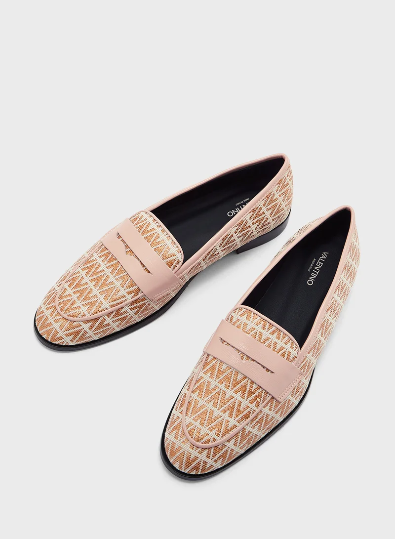 VALENTINO BY MARIO VALENTINO Close Toe Flat Moccasins