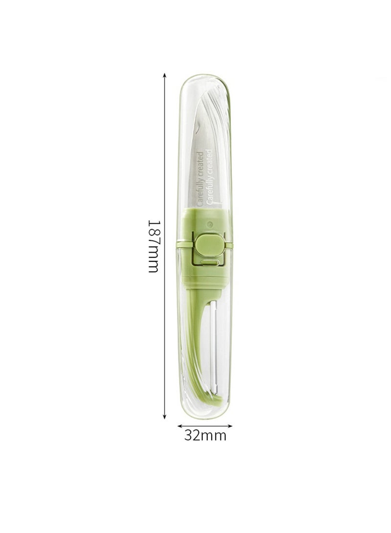 1 Piece Peeler, Multi Functional Double Headed Fruit Knife Peeler for House Hold Folding, Multi-functional 2-in-1 Portable Apple Peeler,Kitchen Supplies,Small Accessories,Cooking Accessories  - Image 2