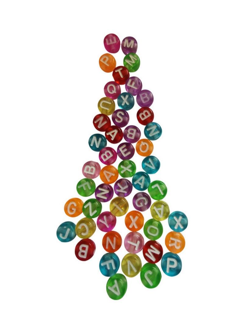 NIBEMINENT Round Alphabet Acrylic Beads - Image 3