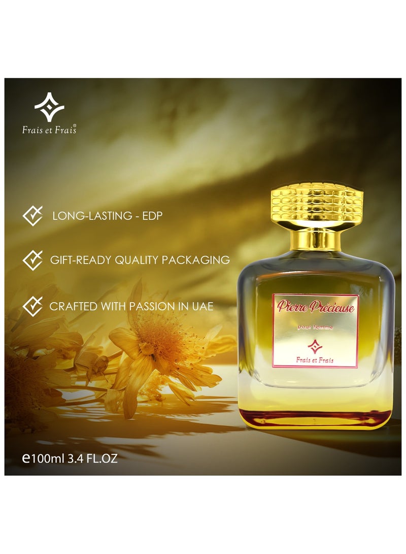 Frais Et Frais PIERRE PRECIEUSE  PERFUME 100ml  - EDP - For Him & Her - Image 3