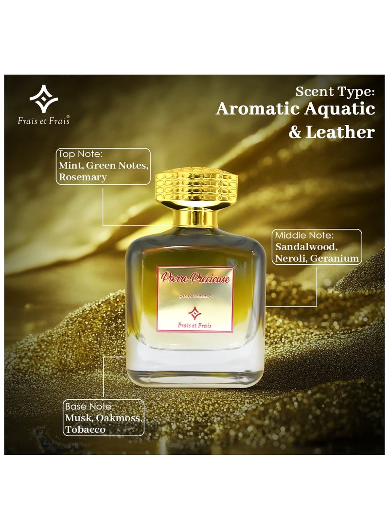 Frais Et Frais PIERRE PRECIEUSE  PERFUME 100ml  - EDP - For Him & Her - Image 4