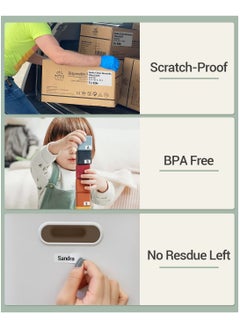 phomemo 3 Rolls Multi-Purpose Round Self-Adhesive Label for M110/ M200/ M220/ M200/ M221 Label Printer, 40x40mm, 180 Labels/Roll (Transparent)  - Image 3