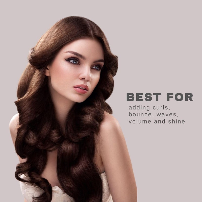 Scarlet Line Professional Medium Round Hair Brush For Styling with Anti Slip Handle n Ball Tip Nylon Bristles for Women n MenBrown Color - Image 3