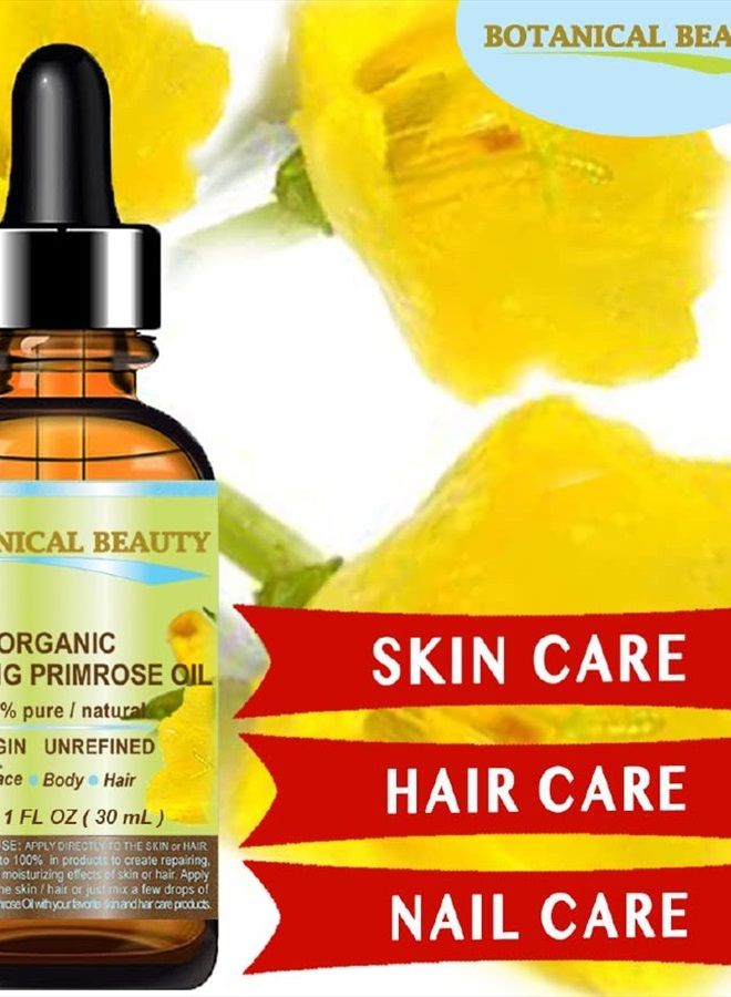 Botanical Beauty ORGANIC EVENING PRIMROSE OIL. 100% Pure / Natural / Undiluted / Unrefined /Certified Organic/ Cold Pressed Carrier Oil. Rich antioxidant to rejuvenate and moisturize the skin and hair. 0.5 Fl.oz.- 15 - Image 3