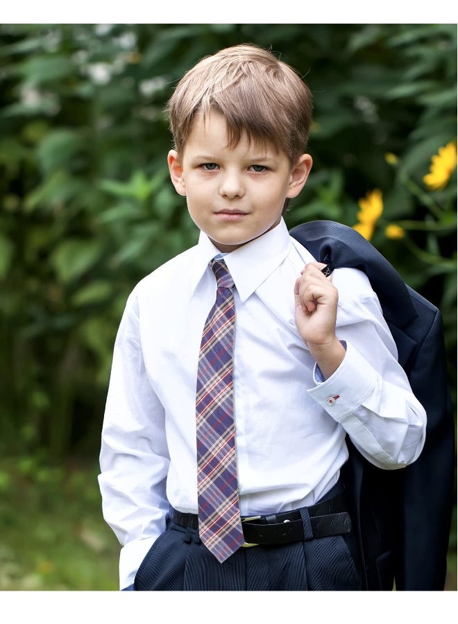 4 Pcs Adjustable Zipper Ties for Boys, Perfect for Kids Aged 6-12 Years - Ideal for Weddings, Graduations, School Uniforms, and Special Events.  - Image 4