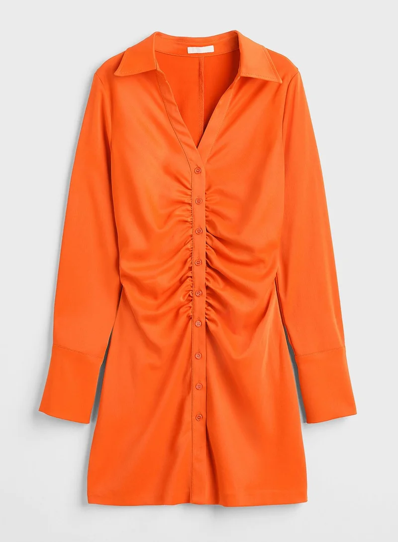H&M Shirred Mini Dress