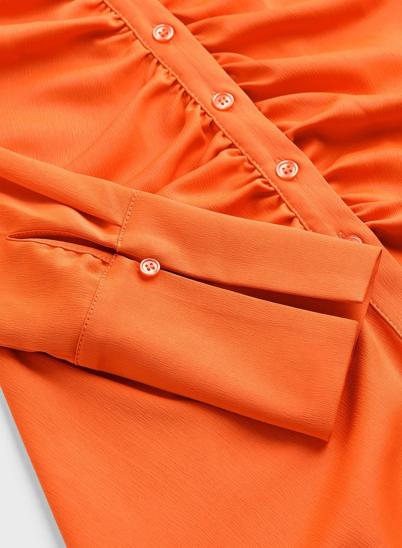 H&M Shirred Mini Dress
