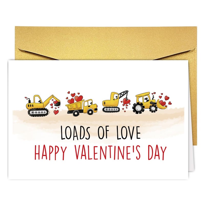 COLINHELIN Funny Valentine's Day Card For Kids, Son Daughter Valentines Day Card, Girls Boys Valentine Day Card Gift From Dad Mom Parent, Cute Valentines Day Card Gift for Grandson Granddaughter - Image 1