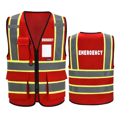 AYKRM Emergency RED safety Vest - Image 1