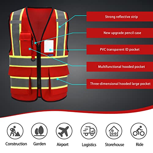 AYKRM Emergency RED safety Vest - Image 4