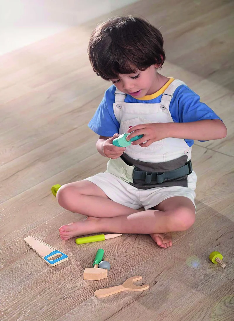andreu Toys Wooden Tool Belt Playset