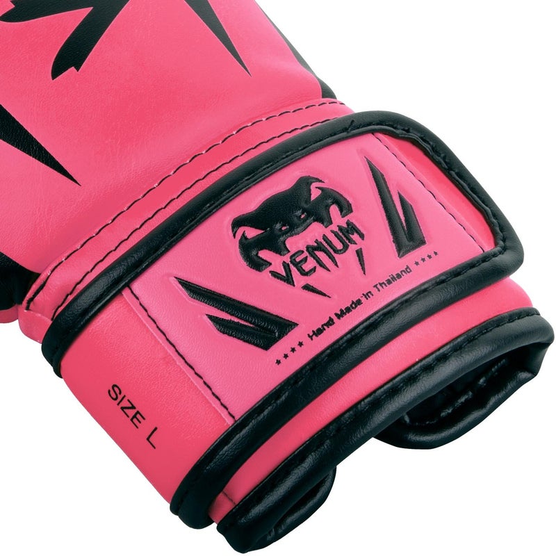Venum Kids Elite Boxing Gloves-Neo Pink - Image 3