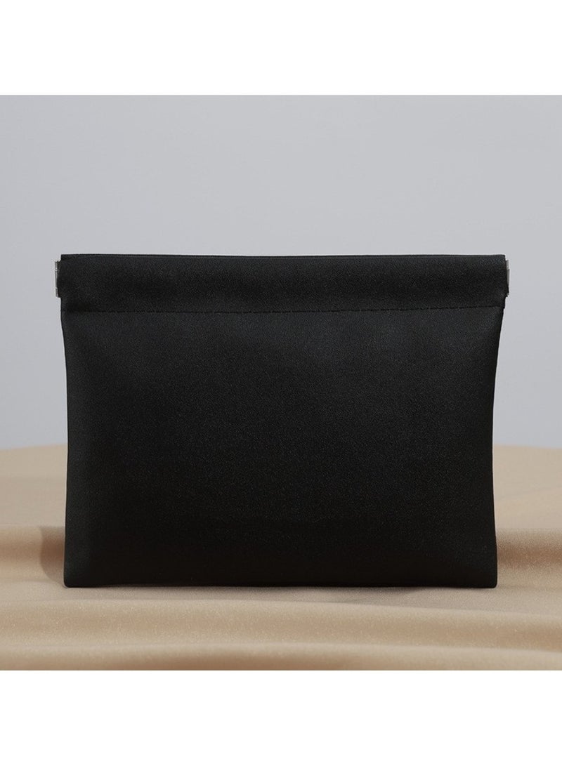 Fashion Simple Lipstick Makeup Bag Portable Mini Cosmetic Organizer Pouch PU Travel Jewelry Handbag Key Small Bags Storage Bag  - Image 3