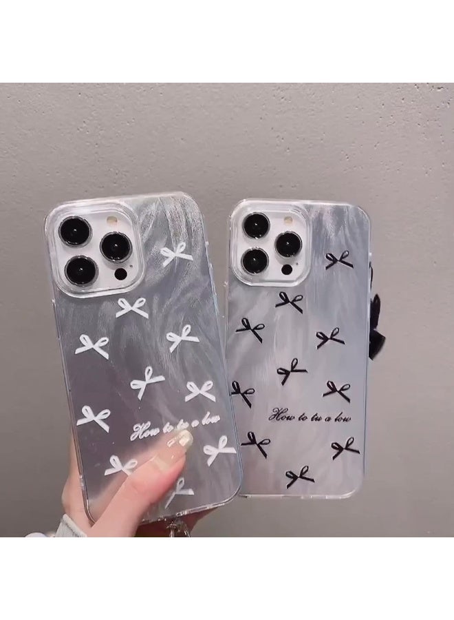 NIBEMINENT Bow Protective TPU Case Cover For iPhone 14 Pro, Black Bow - Image 2