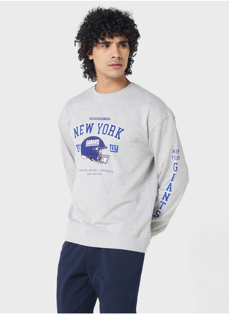 SP Characters - New York Giants Applique Detail Sweatshirt - Image 1